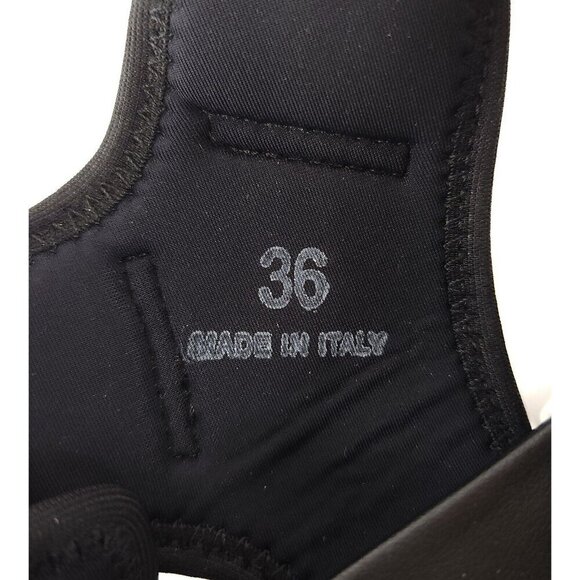 MM6 Maison Margiela Platform Bucket Sandals 36 6 Black White - Picture 7 of 7